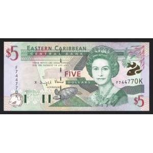 East Caribbean States 5 Dollars 2000