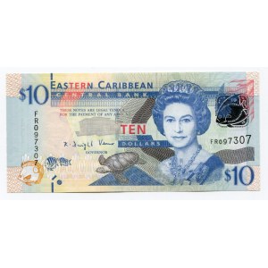 East Caribbean States 10 Dollars 2012 (ND)