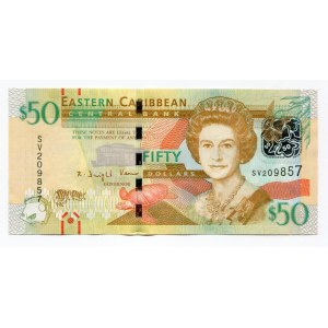East Caribbean States 50 Dollars 2015 (ND)