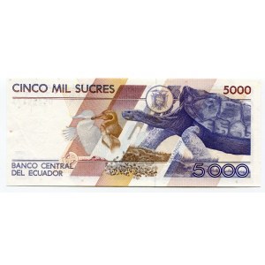 Ecuador 5000 Sucres 1995