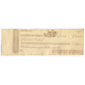 United States Philadelphia Check 1835 RARE