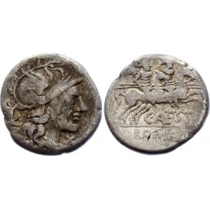 Roman Republic Denarius 146 BC C. Antestius