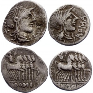 Roman Republic 2 x Denarius 116 - 115 BC
