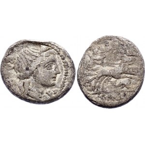 Roman Republic Denarius 92 BC C. Allius Bala