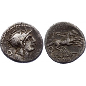 Roman Republic Denarius 91 BC Junius Silanus