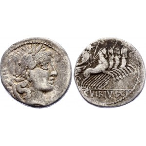 Roman Republic Denarius 90 BC C. Vibius C.F