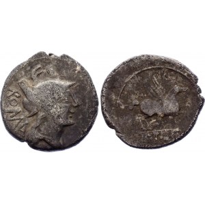 Roman Republic Denarius 90 BC Q Titius