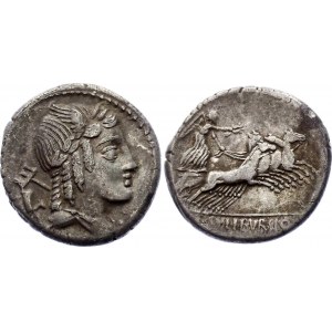 Roman Republic Denarius 85 BC L. Julius Bursio