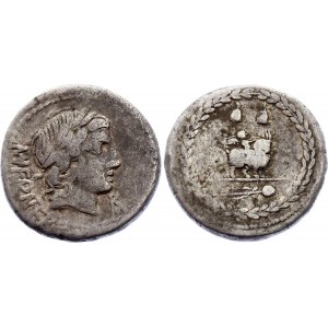 Roman Republic Denarius 85 BC Mn. Fonteius C.F