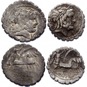Roman Republic 2 x Denarius 83 - 82 BC Q. Antonius Balbus