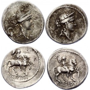 Roman Republic 2 x Denarius 61 BC M. Aemilius Lepidus