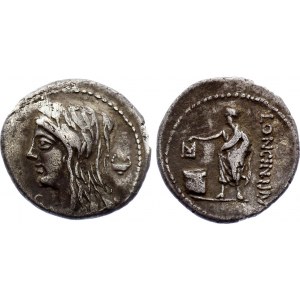 Roman Republic Denarius 60 BC L. Cassius Longinus
