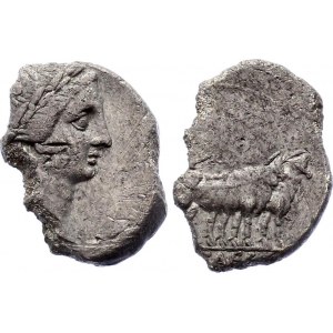 Roman Republic Denatius 30 - 29 BC Triumvirs, Octavian