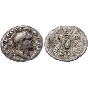 Roman Empire Denarius 70 - 72 AD Vespasian
