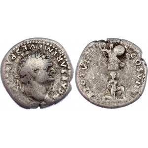 Roman Empire Denarius 79 AD Titus