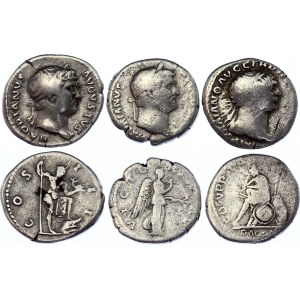 Roman Empire 3 x Denarius 100 - 190 AD