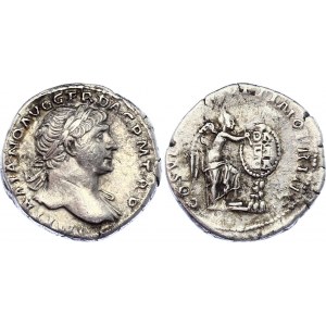 Roman Empire Denarius 103 - 111 AD Trajan Dacia