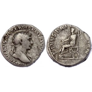 Roman Empire Denarius 112 - 114 AD Trajan