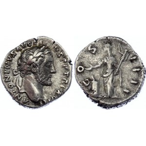 Roman Empire Denarius 154 - 155 AD Antoninus Pius Vesta