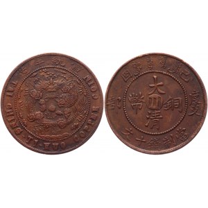 China Sichuan 10 Cash 1909