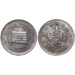 China Yunnan 10 Cents 1929