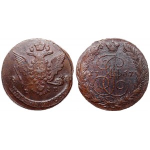 Russia 5 Kopeks 1767 EM