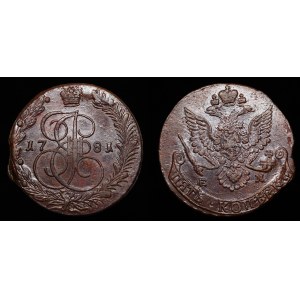 Russia 5 Kopeks 1781 EM