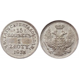 Russia - Poland 15 Kopeks - 1 Zloty 1835 MW