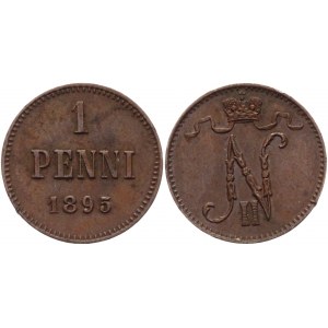 Russia - Finland 1 Penni 1895