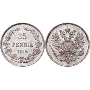 Russia - Finland 25 Pennia 1915