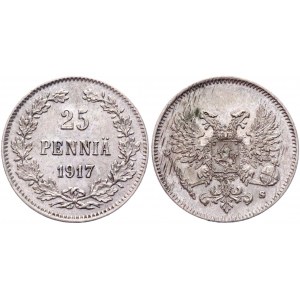 Russia - Finland 25 Pennia 1917