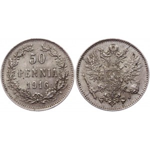 Russia - Finland 50 Pennia 1916