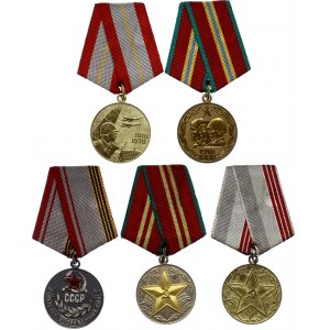 Russia - USSR Lot of 5 Medals