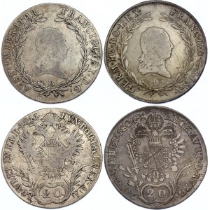 Austria 2 x 20 Kreuzer 1804 - 1811 B