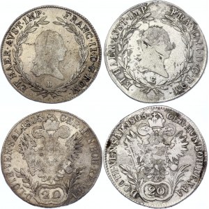 Austria 2 x 20 Kreuzer 1805 B & E