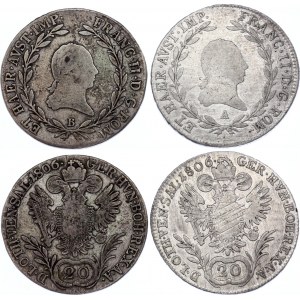 Austria 2 x 20 Kreuzer 1806 A & B
