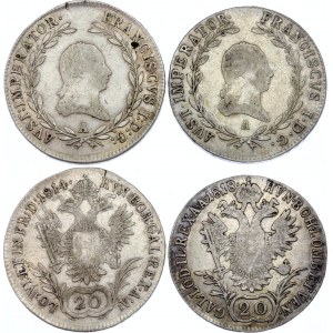 Austria 2 x 20 Kreuzer 1814 - 1818 A