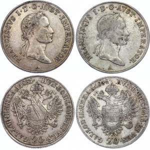 Austria 2 x 20 Kreuzer 1831 - 1832 A