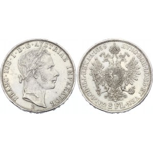 Austria 2 Florin 1859 B