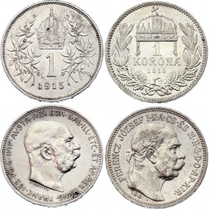 Austria 2 x 1 Corona / Korona 1915