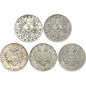 Austria 5 x 2 Shilling 1928 - 1936