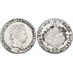 Hungary 20 Krajczar 1848 B