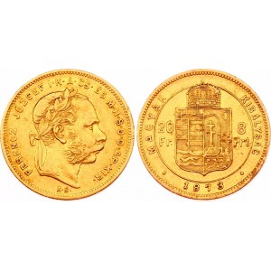 Hungary 20 Francs / 8 Forint 1878