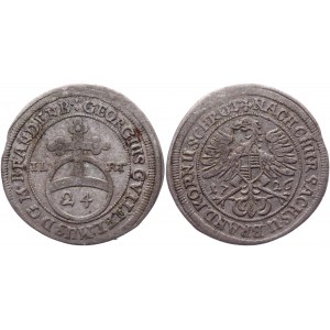 German States Brandenburg-Bayreuth 1/24 Thaler 1726 ILRT