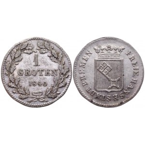 German States Bremen 1 Groten 1840