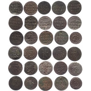 German States East Prussia Lot of 15 Solid 1701 - 1775