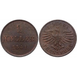 German States Frankfurt 1 Heller 1841