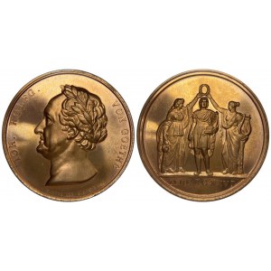 German States Frankfurt Bronze Medal 75-th Birthday of Goethe 1826
