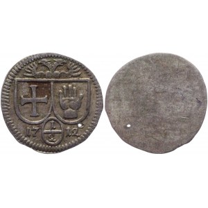 German States Hall 1/2 Kreuzer 1712