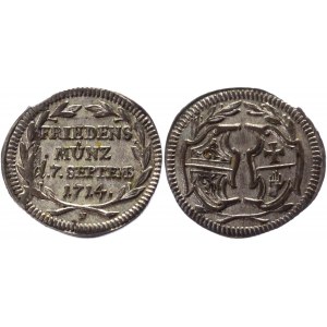 German States Hall 1/4 Ducat 1714 N